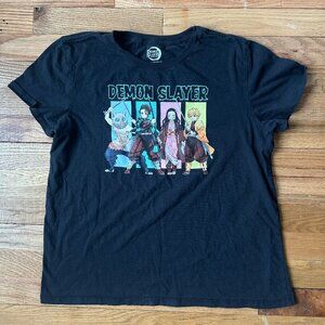 Demon Slayer T Shirt Black MEDIUM [17"x22"]